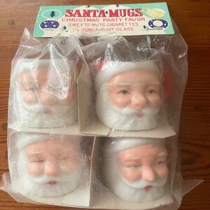Vintage Santa Mugs Made in Japan
